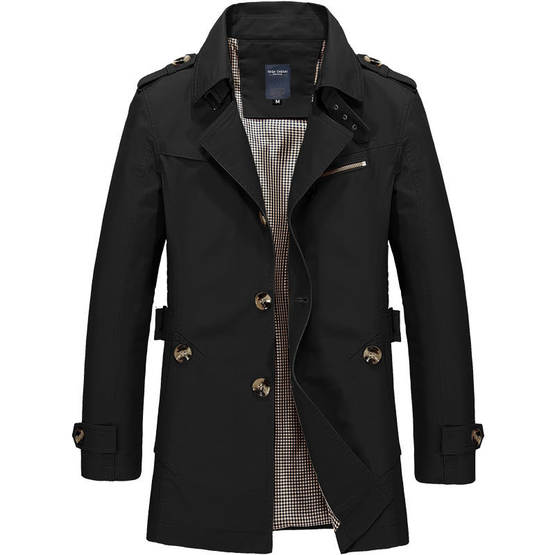 Veste blazer en coton décontractée pour hommes avec patte de boutonnage, poches plaquées et doublure rayée Echo Archiv