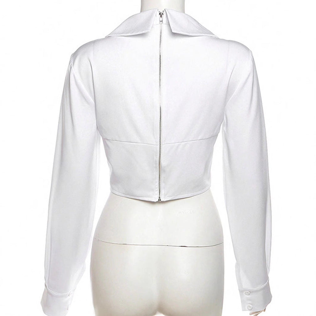 Body blouse femme avec décolleté en V profond et coupe cintrée R&B