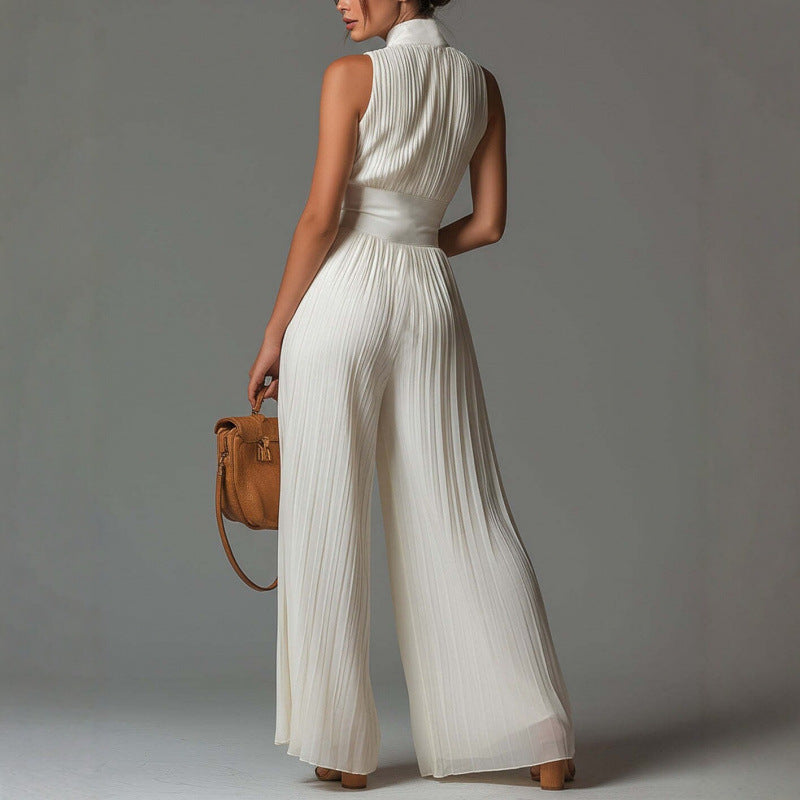 Elziora | Jumpsuit plissé élégant avec motif floral