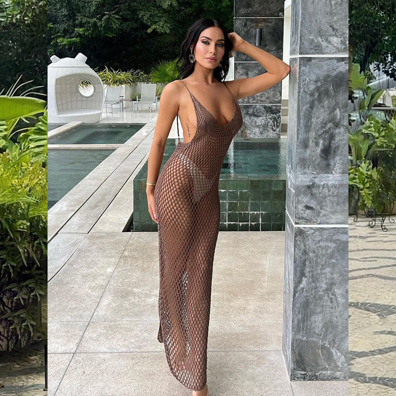 Robe de plage au crochet élégante pour femmes R&B