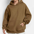 Pull à capuche décontracté pour femmes en French Terry avec coupe d'épaule basse et poche kangourou Echo Archiv