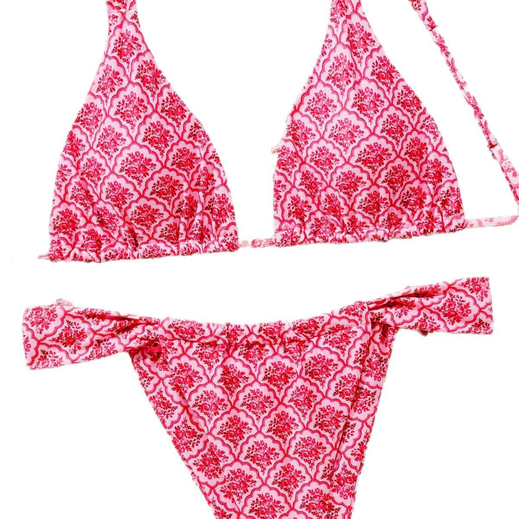 Bikini triangle femme avec motif floral léopard Echo Archiv