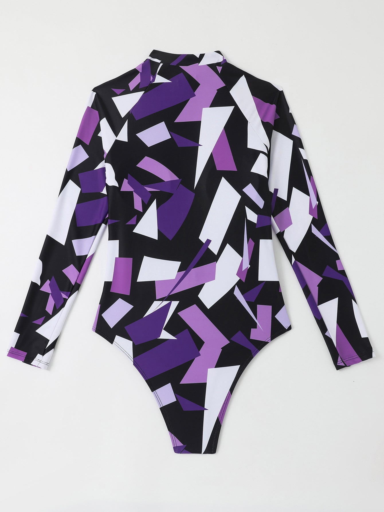 Maillot de bain à manches longues pour femmes avec motif géométrique Echo Archiv