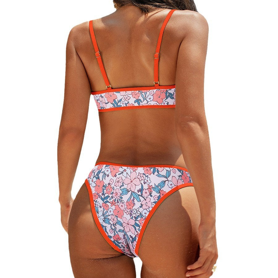 Bikini sportif pour femmes avec des détails modernes en imprimé léopard Echo Archiv