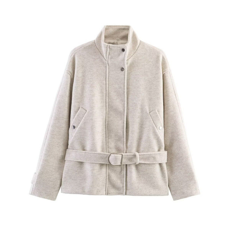 Veste en laine réversible et à la mode pour femmes