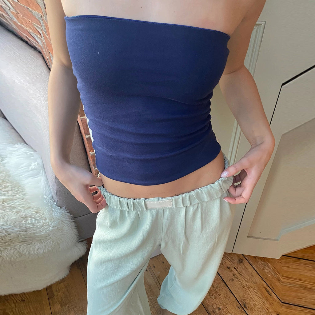 Haut bustier pour femmes avec de fines rayures Heidi-Mode