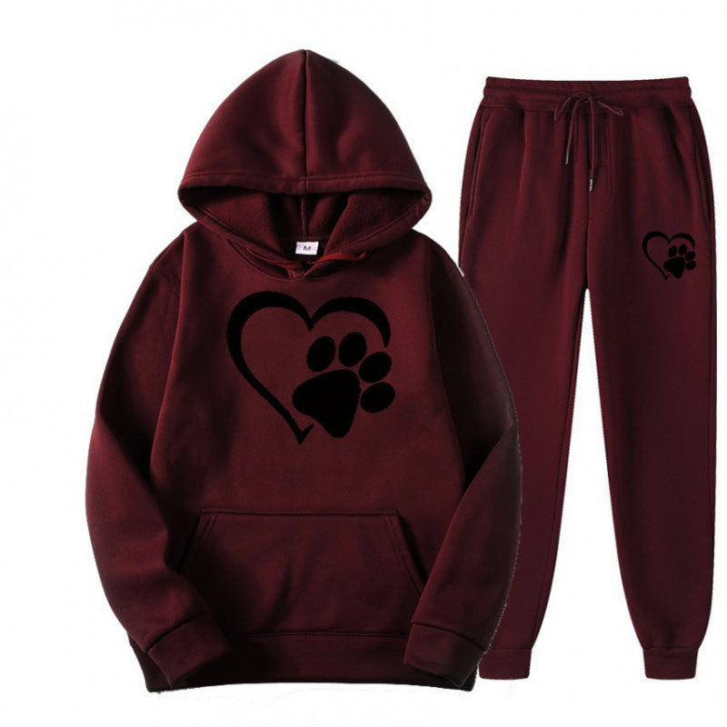 Ensemble de Sweat à Capuche et Pantalon de Jogging Douillet pour Femmes Echoarchiv