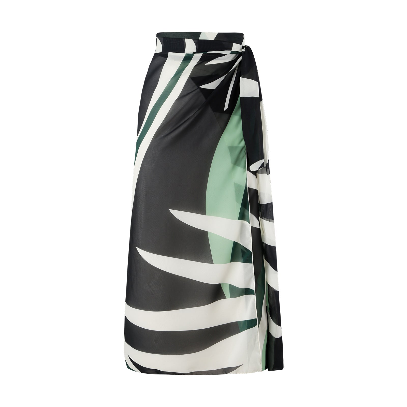 Maillot de bain femme sécurisé avec coupe ludique et jupe portefeuille assortie Drune