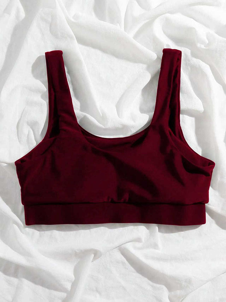 Haut de bikini de loisirs pour femmes avec bretelles larges R&B