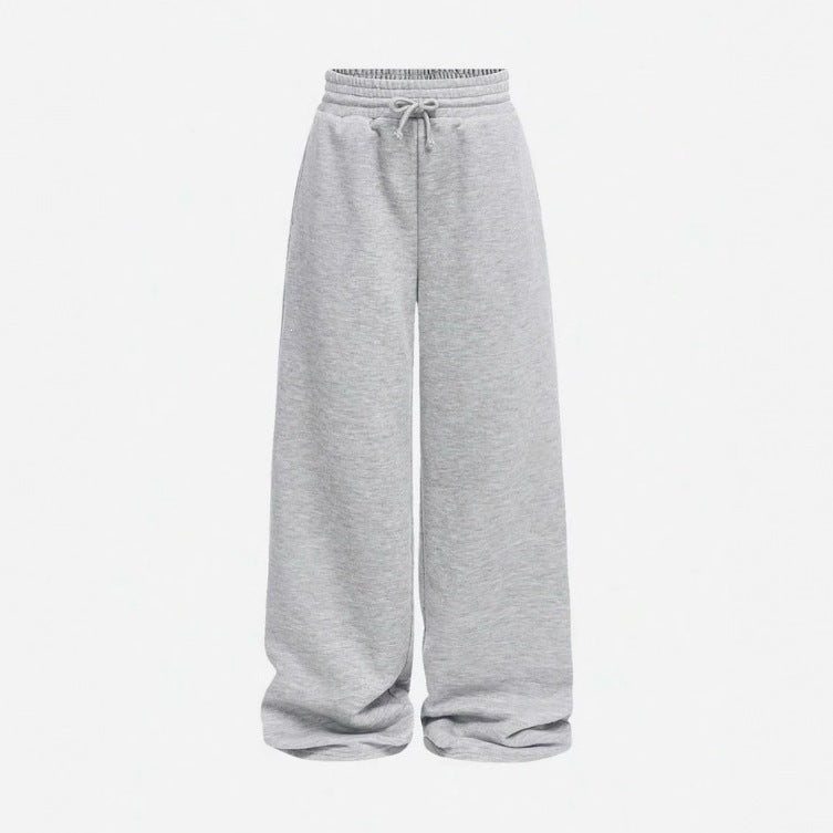 Pantalon de lounge unisexe en molleton avec cordon de serrage élastique, poches latérales et jambe droite Echo Archiv