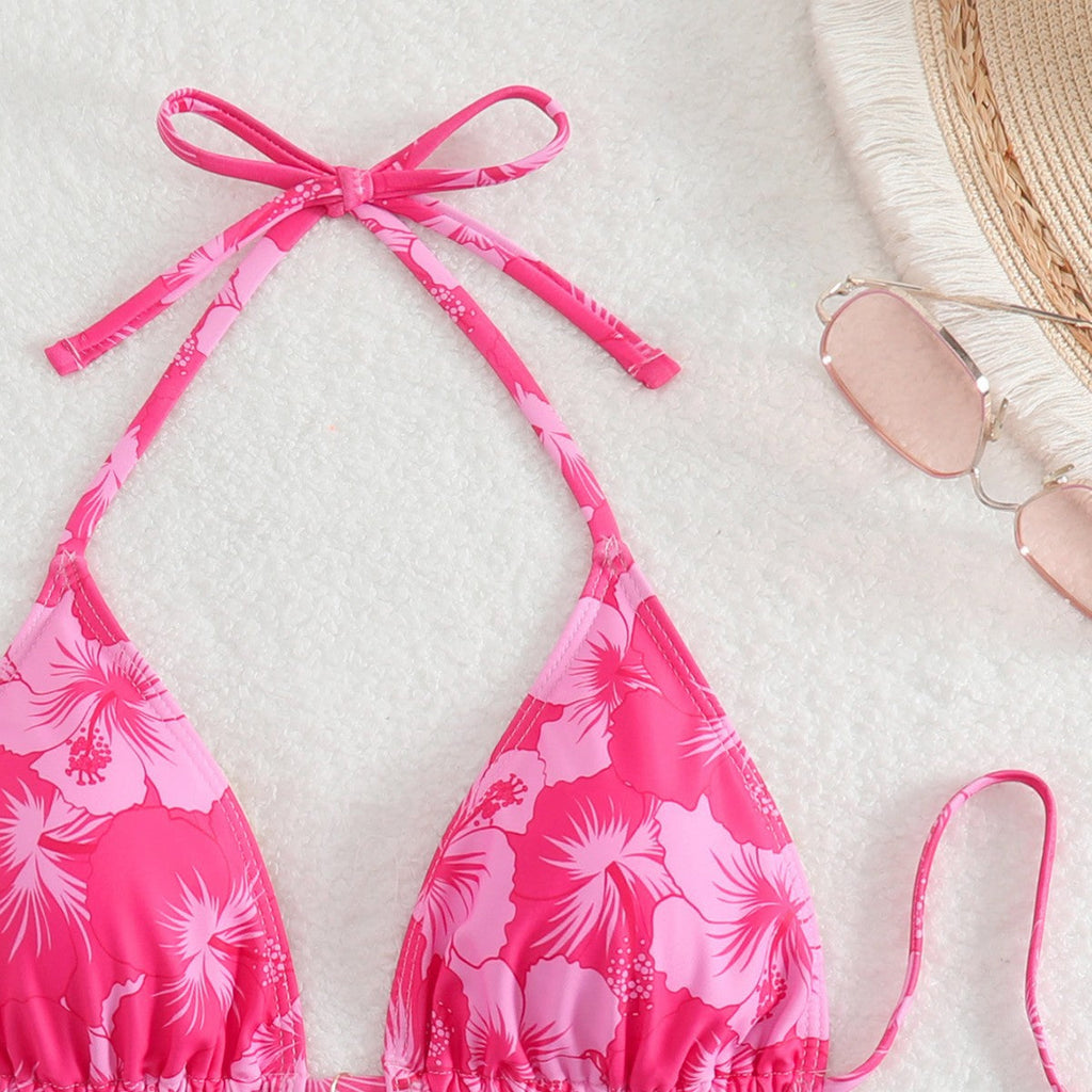 Bikini triangle femme avec design floral et bretelles réglables Echo Archiv