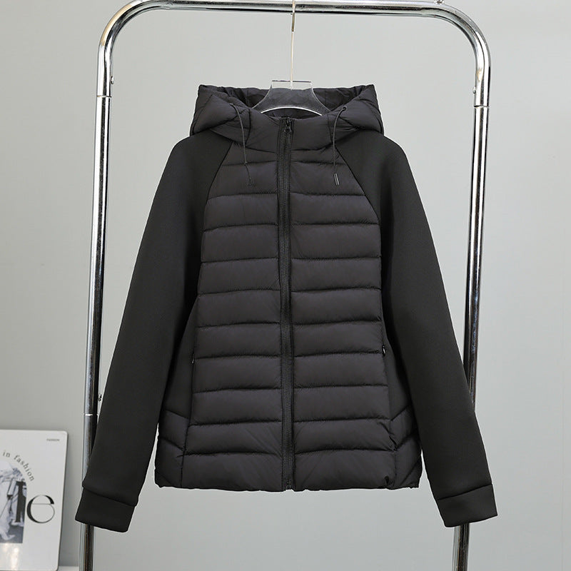 Veste hybride légère pour femmes avec devant mat, panneaux de manches élastiques et isolation thermique chaude Echo Archiv