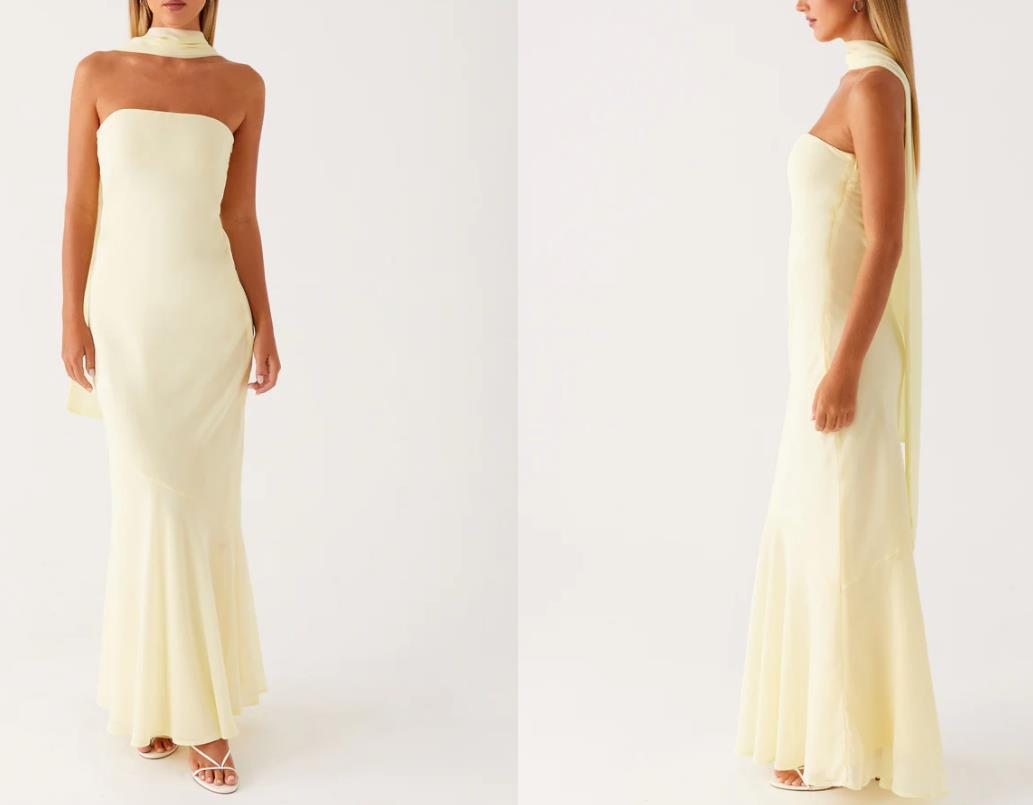 Robe de soirée élégante à manches longues pour femmes avec design floral Heidi-Mode