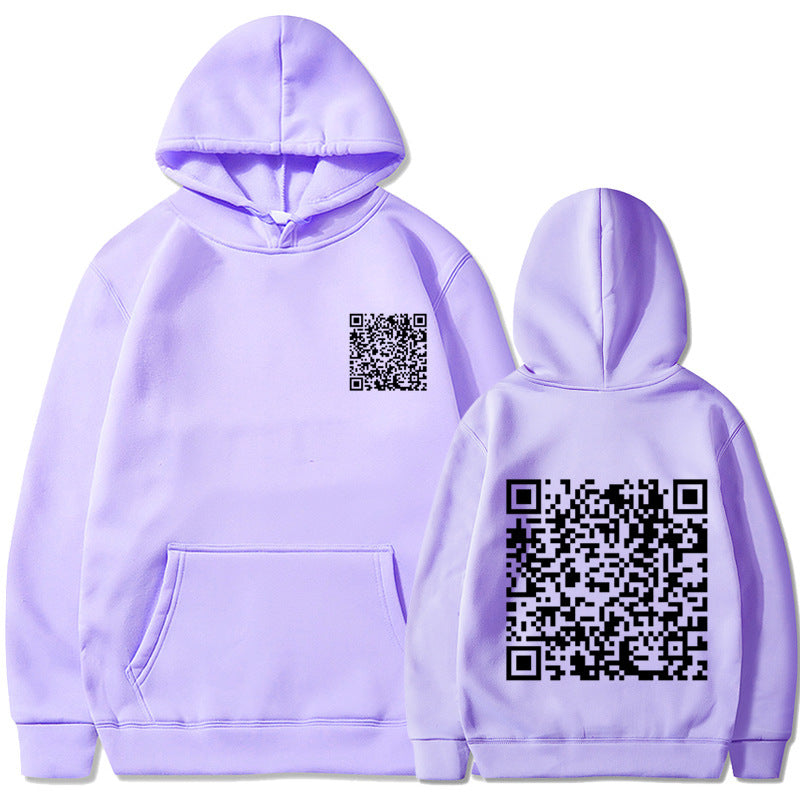 Sweat à capuche sportif pour femmes avec code QR Echoarchiv