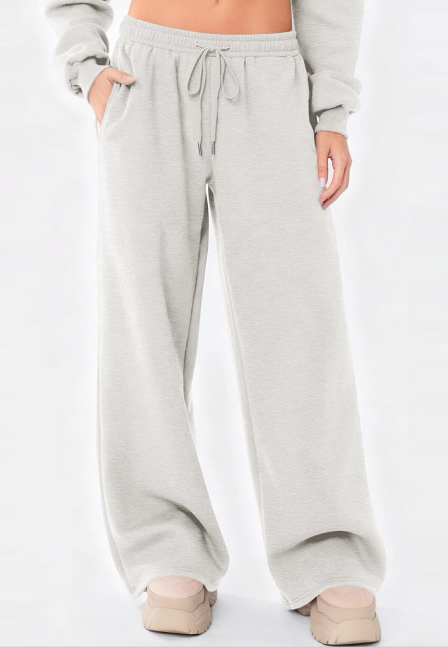 Pantalon de lounge large pour femmes avec taille confortable, cordon élastique et poches latérales Echo Archiv