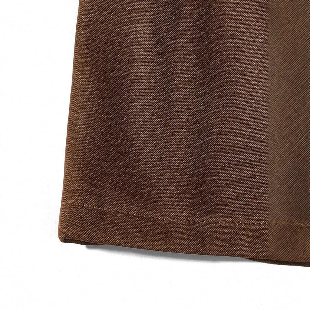 Shorts en crayon pour femmes avec ceinture et plis élégants R&B