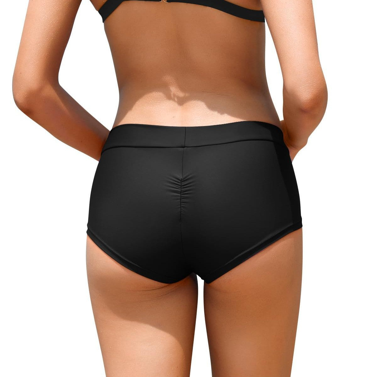 Short de bain sportif pour femmes à taille haute Drune
