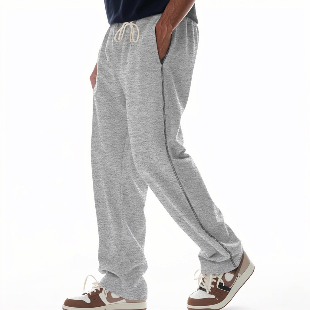 Pantalons de survêtement pour hommes nan à coupe décontractée avec couture décorative sur le côté, ceinture de confort élastique et poches profondes Echo Archiv