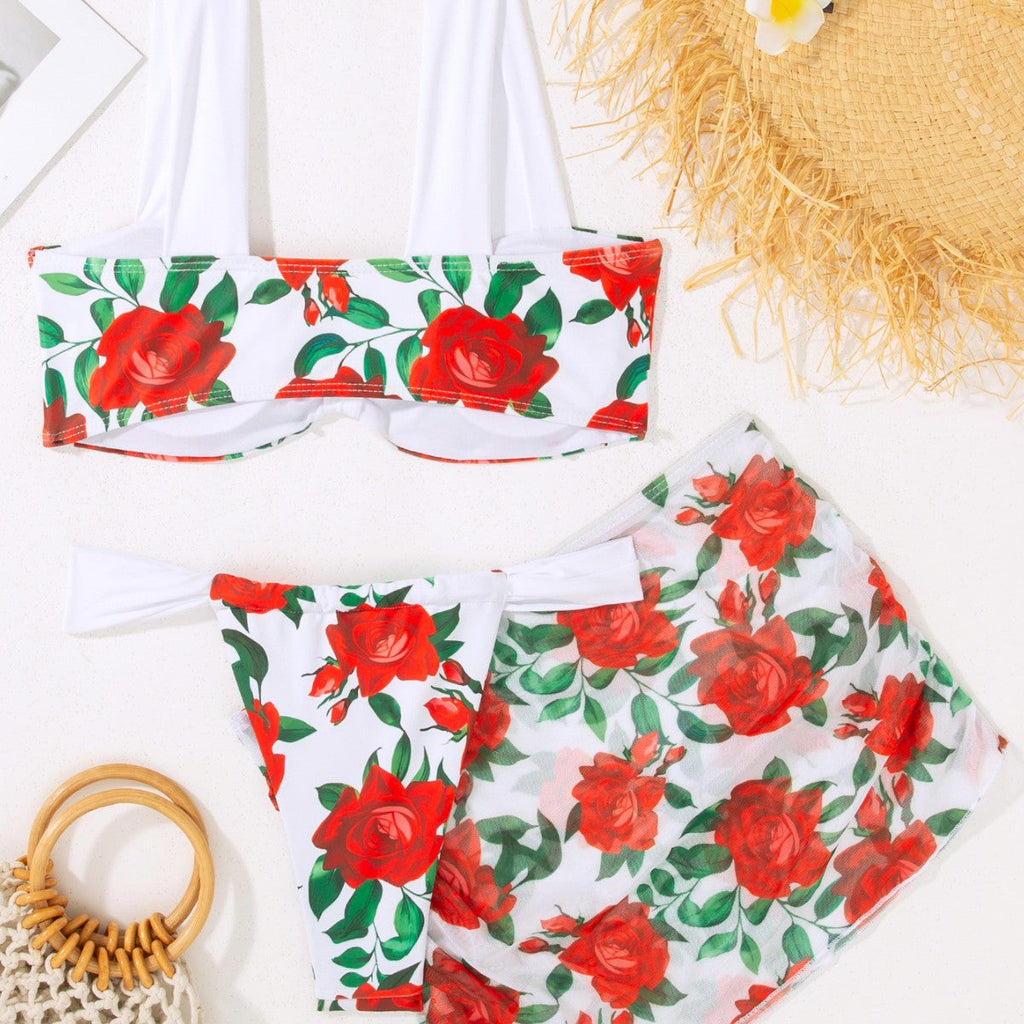 Ensemble de bikini pour femmes avec top croisé à la mode et élégant froncé Echo Archiv