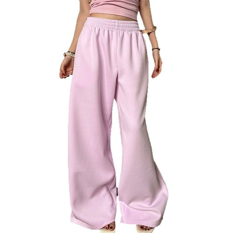 Pantalon de lounge large pour femmes avec taille élastique, poches latérales et jambe fluide Echo Archiv