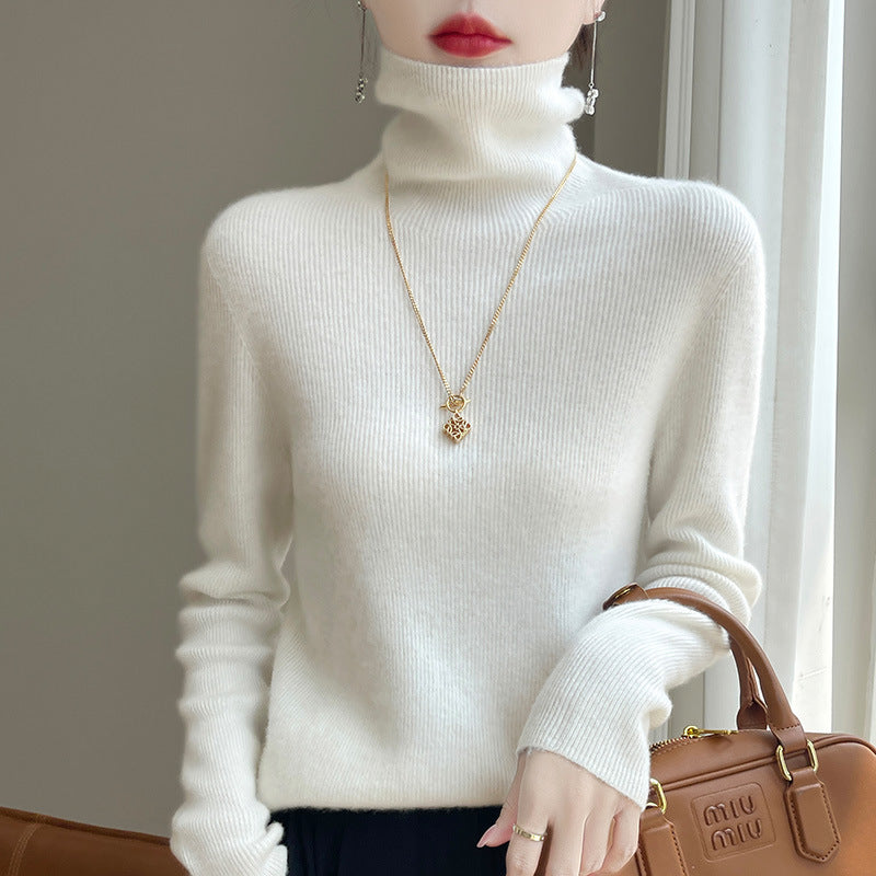 Pull col roulé slim fit pour femmes