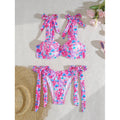 Ensemble de bikini push-up pour femmes avec volants R&B