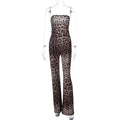 Combinaison All-in-One Femme à la Mode avec Motif Léopard et Coupe Raffinée Heidi-Mode