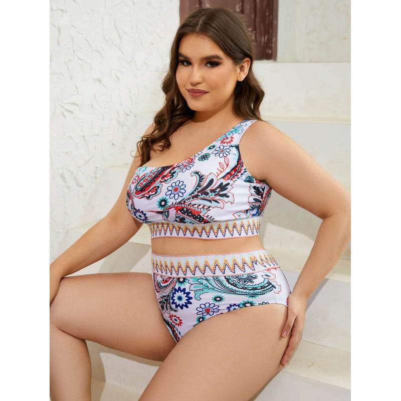 Bikini taille haute pour femmes avec ceinture rayée Echo Archiv