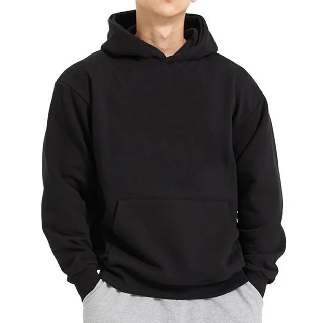 Homme nan sweat à capuche lourd en coupe boxy avec poche kangourou, ourlet côtelé et intérieur gratté Echo Archiv