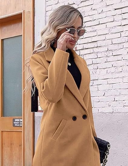 Manteau en Laine Élégant pour Femmes