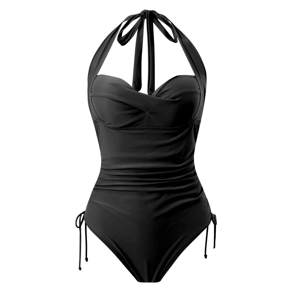 Maillot de bain féminin tendance avec fronces et bretelles réglables Echo Archiv