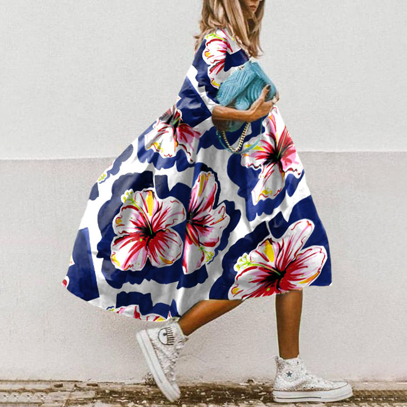 MW | Robe midi imprimée en A