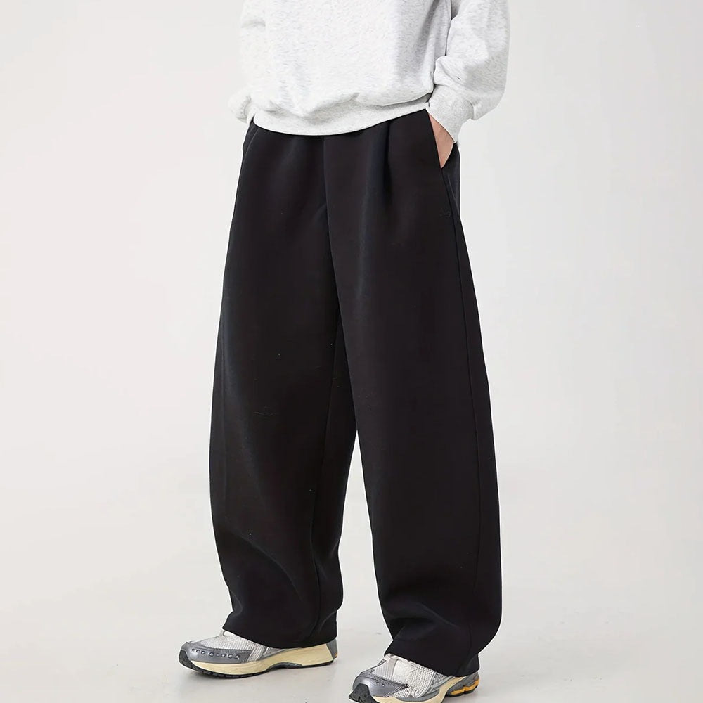 Pantalon Relax Wide-Leg pour femmes avec ceinture de confort haute, poches latérales et intérieur en polaire doux Echo Archiv
