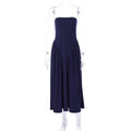 Robe maxi femme avec design sans épaules et coupe fluide Heidi-Mode
