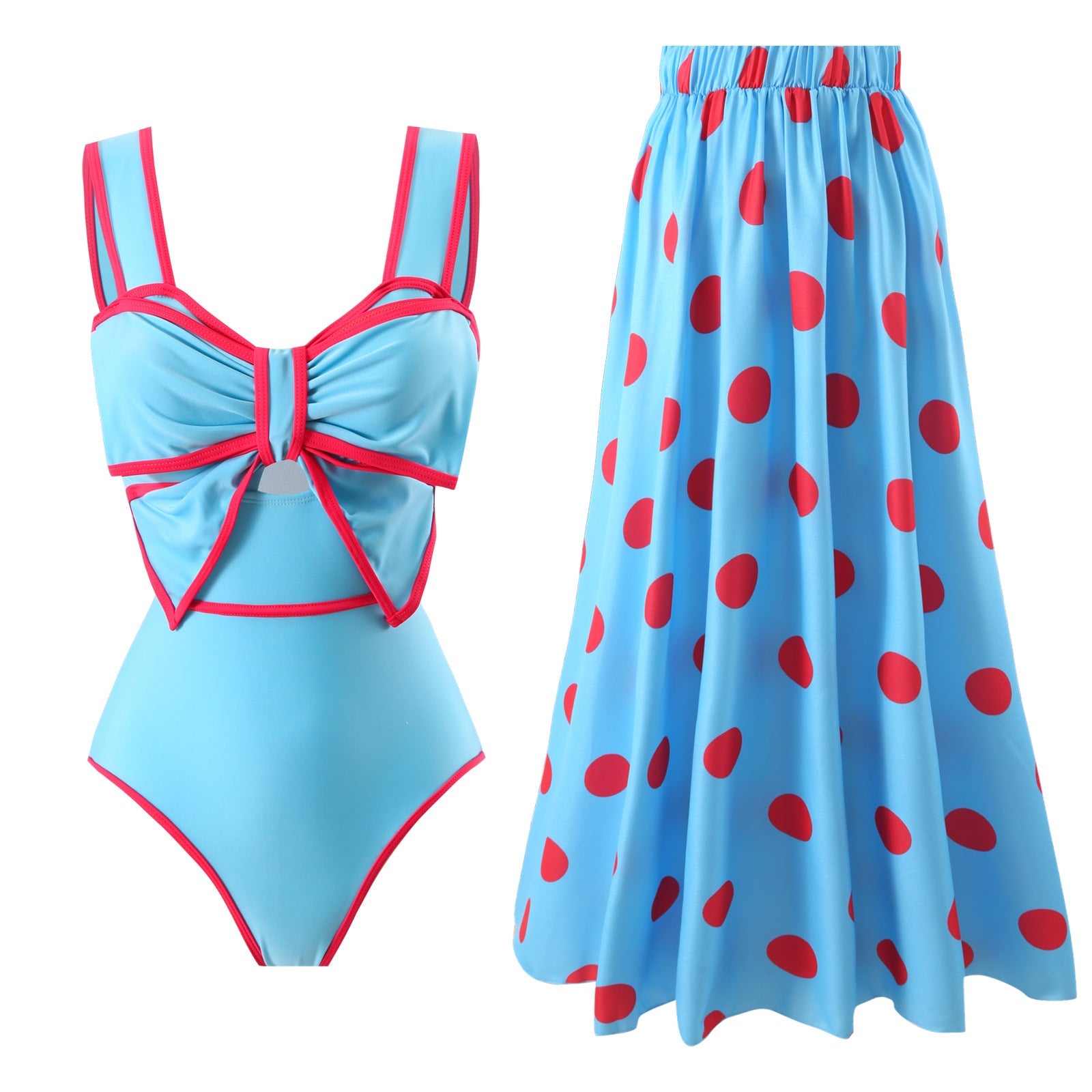 Jupe maxi femme à pois modernes Drune