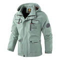 Parka imperméable pour hommes avec capuche, poches utilitaires multiples, poignets renforcés et membrane coupe-vent Echo Archiv