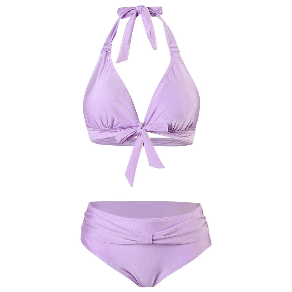 Bikini femme à taille haute avec maintien ajustable et élégant nœud Echo Archiv