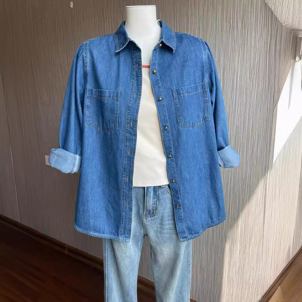 Chemise en jean pour femme