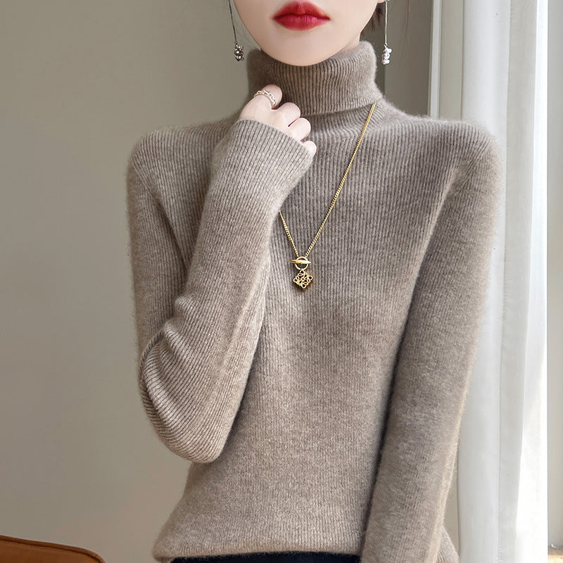 Pull col roulé slim fit pour femmes