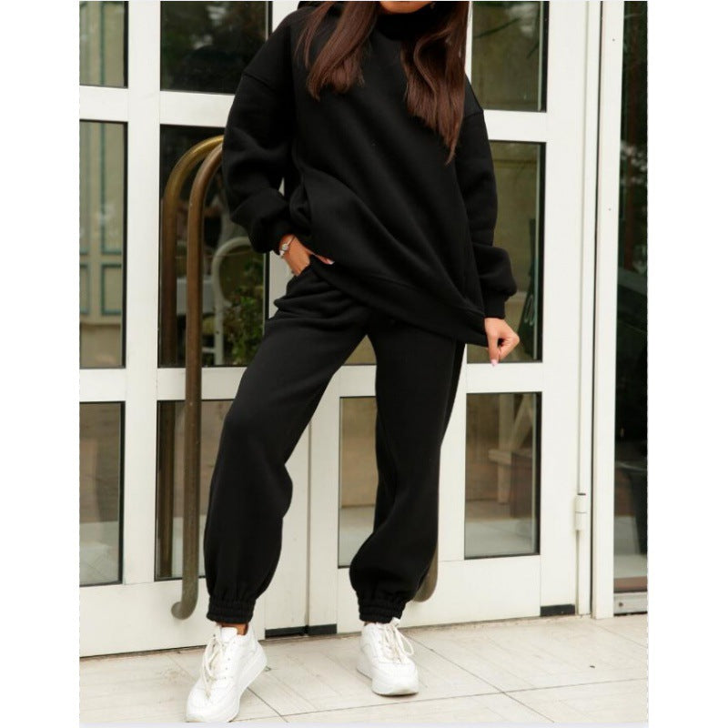 Ensemble Sweat à Capuche Oversize et Pantalon de Jogging pour Femmes avec Intérieur en Fleece et Poignets Élastiques Echo Archive