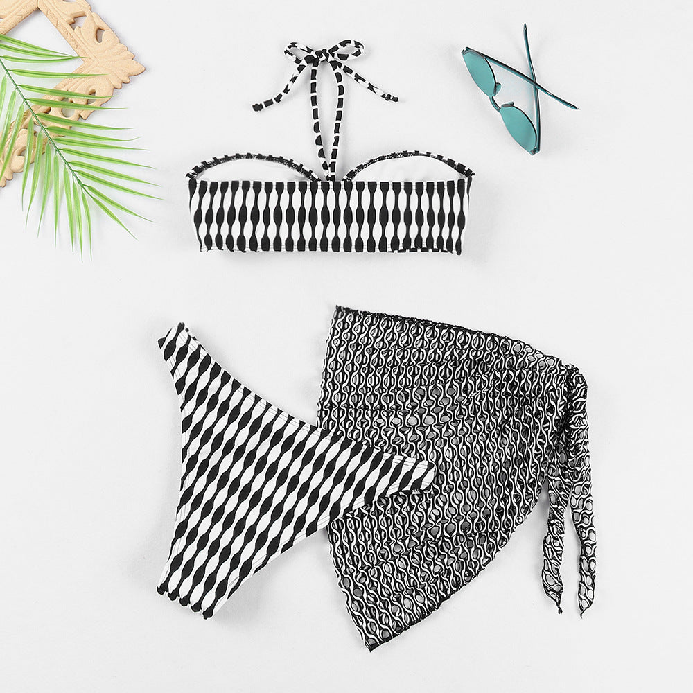 Ensemble de bikini pour femmes avec un élégant paréo Echo Archiv