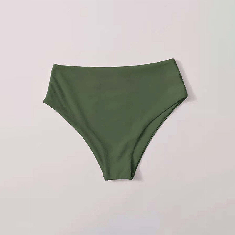 Bas de bikini taille haute pour femmes avec ceinture élégante R&B