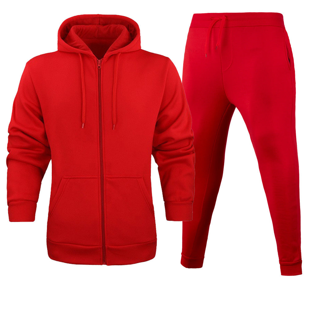 Ensemble de training confort pour hommes avec fermeture éclair frontale robuste, coutures renforcées et pantalon de jogging avec poches zippées cachées Echo Archiv