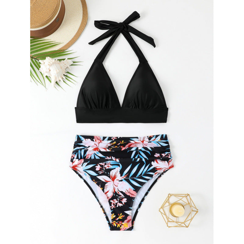 Ensemble de bikini taille haute pour femmes avec haut triangle élégant Echo Archiv