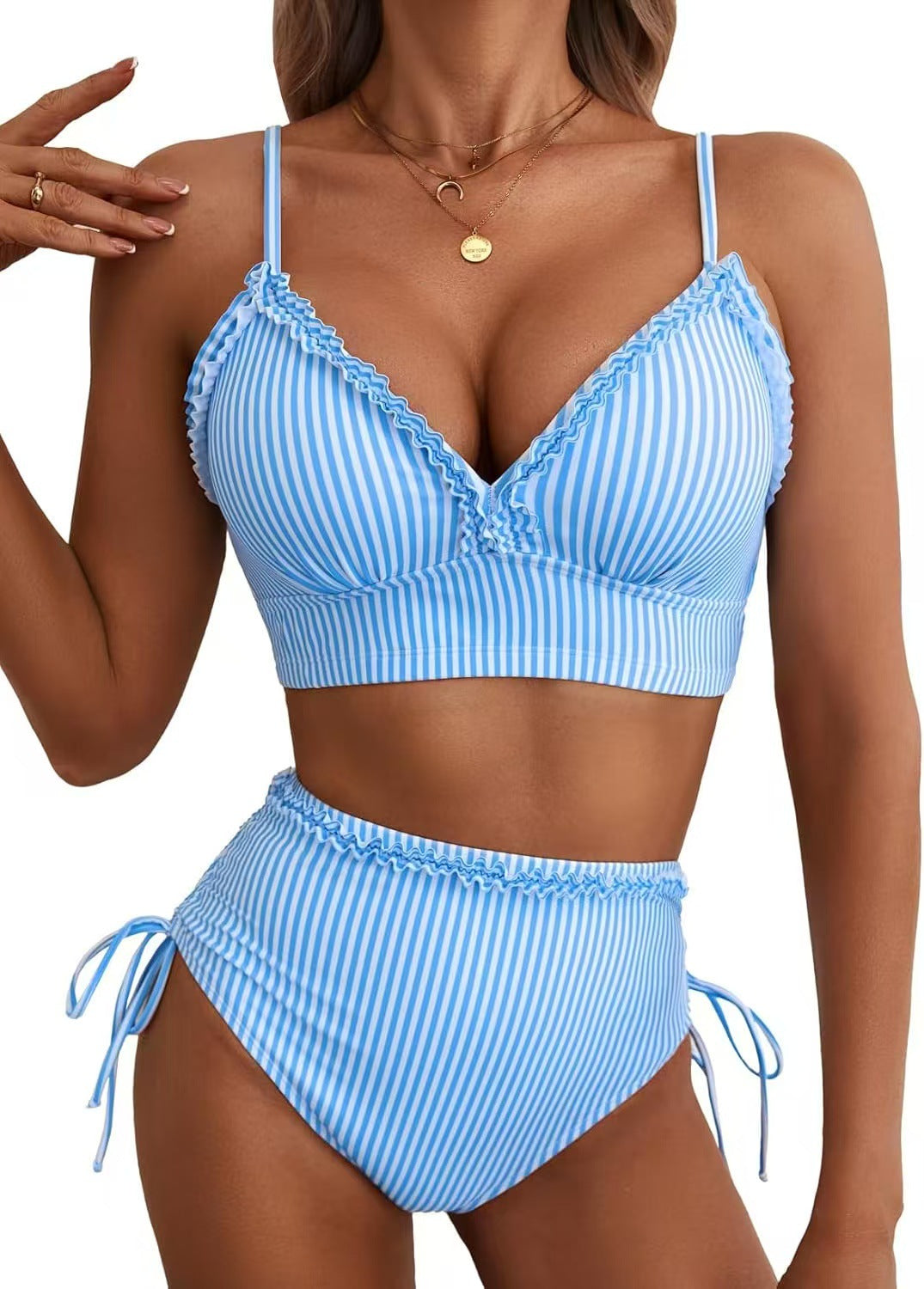 Maillot de bain femme à taille haute avec volants Echo Archiv