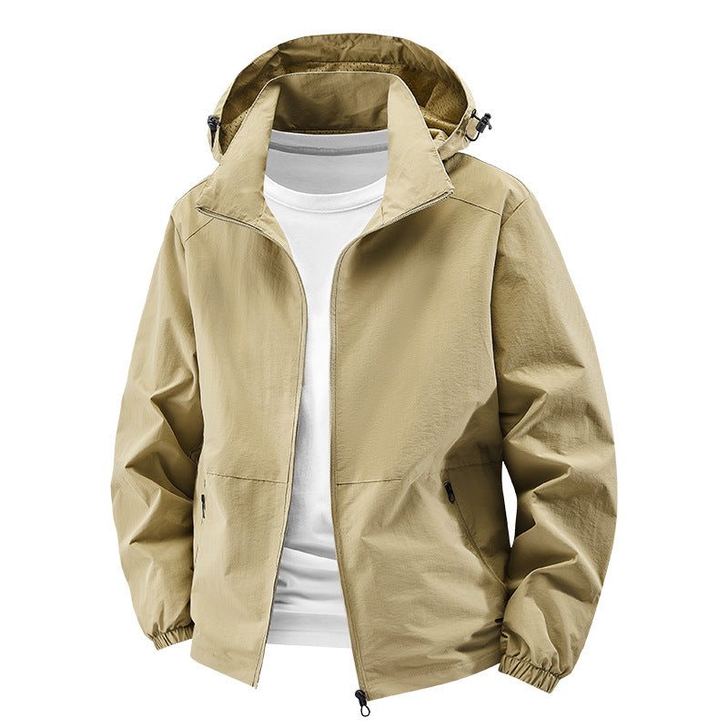 Veste à capuche Softshell pour hommes, packable et coupe-vent, avec capuche réglable Echo Archiv