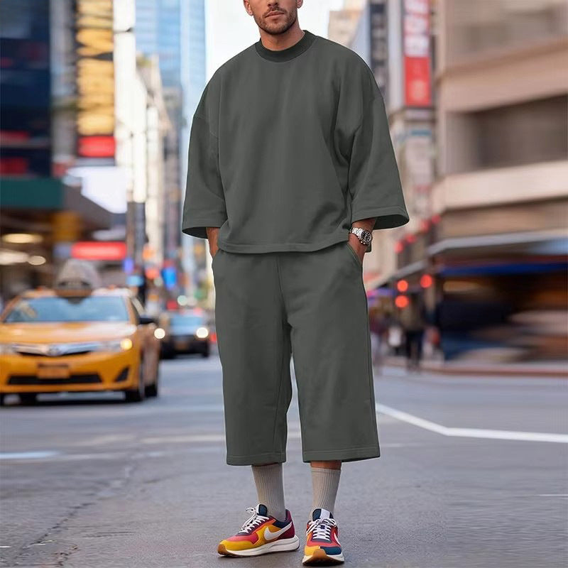 Ensemble Lounge Oversize Doux pour Femmes avec Manches Chauve-Souris Amples et Pantalon Élastique Echoarchiv