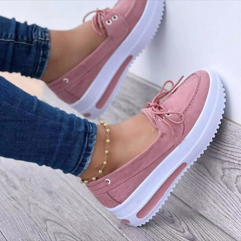Baskets pour femmes au style décontracté avec semelle plateforme confortable R&B
