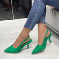 Escarpins à talons ouverts R&B pour femmes