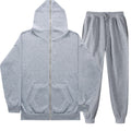 Ensemble unisexe léger en French-Terry avec zip à capuche et jogging tapered de Echo Archiv
